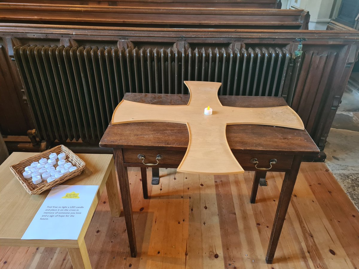 lzpalin's tweet photo. We are hosting a Wall of Reflection at StMarys Frampton on Severn pop in at any time ( but coffee &amp; hot x buns at 11am til noon!) #WallsofReflection @mariecurieuk @GlosDioc @StroudwaterTeam https://t.co/TsebPBPMcN