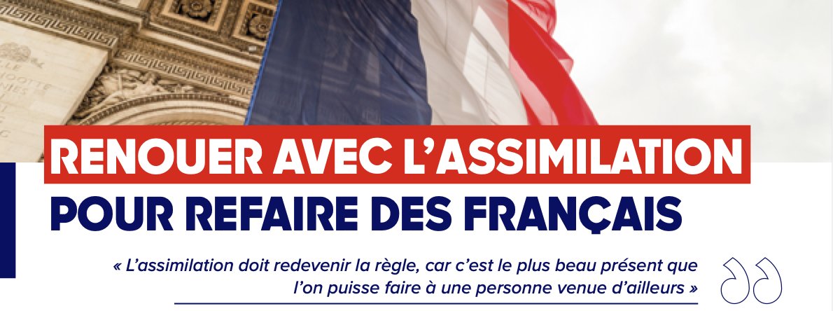 Cette différence s’explique car EZ, lui, défend l’assimilation (cf. programme) il tient donc compte de la nationalité.EZ ne reprend donc pas le programme de la remigration des Identitaires in extenso : on ne retrouve pas les "30" mesures