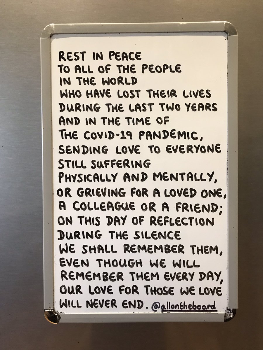 On this day of reflection we shall remember those who we have lost in the last two years, even though we will remember them every day.
Sending love to those who are still suffering physically and mentally and for those who are grieving. 

#NationalDayofReflection