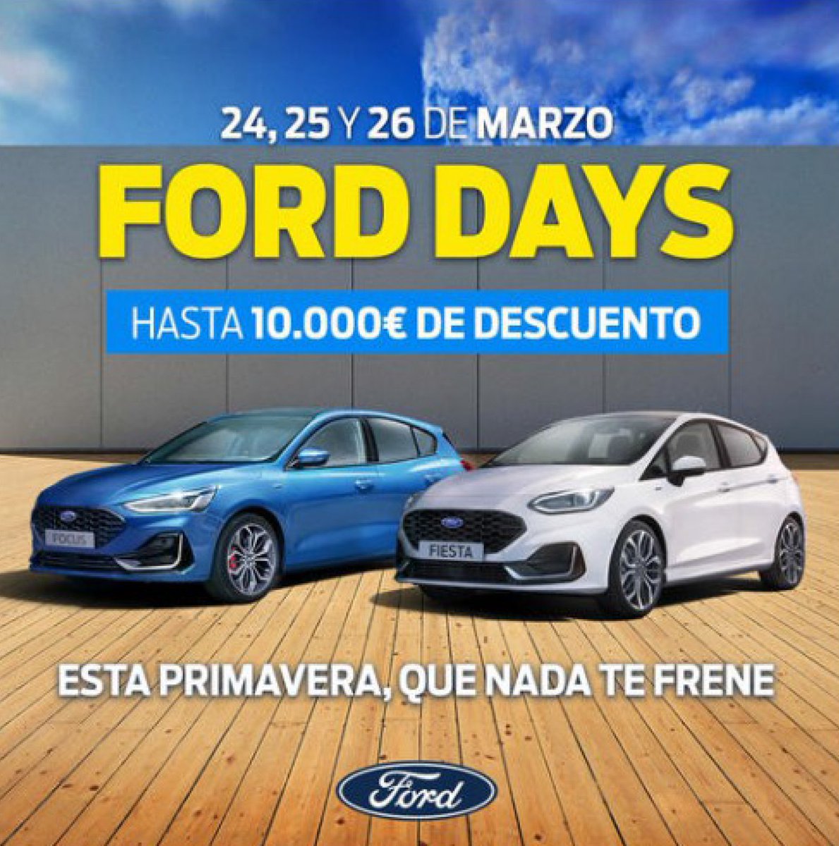 GonzacarFord's tweet photo. 🔝🗓 Chegou o día! 👏 Dende hoxe XOVES e ata o vindeiro sábado viviremos a tope os #FordDays de #Primavera na nosa concesión no Polígono da #Agrela da #Coruña! 🔥💪
💶 Ata 10.000€ de AFORRO
👌 Espazos HIGIENIZADOS SEGUROS
📲 Só con CITA PREVIA en https://t.co/CMd0NRMccR https://t.co/Dr8iDhYBeQ