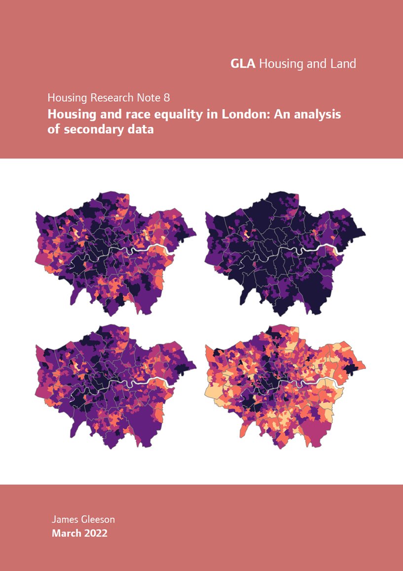 The GLA has just published some important new research analysing the available evidence on housing and race equality in London. Please do read the full report, but here's a thread summarising some of the key points. data.london.gov.uk/download/housi…
