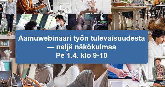 Experiksen liiketoimintajohtaja Anne Koivusaari tarkastelee työmaailman suuntauksia:

📢 työntekijöiden näkökulmasta
📢osaajapulan näkökulmasta
📢yritysten näkökulmasta 
📢teknologisen kehityksen näkökulmasta
Ilmoittaudu mukaan 👉 hubs.ly/Q016xRNr0