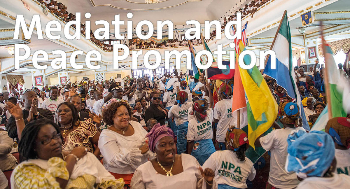 CSS_ETHZurich's tweet photo. Our featured theme this week is “Mediation and Peace Promotion”. In it we highlight mediation methodology, #ceasefires, security arrangements in #peaceprocesses & the use of mediation in religious & worldview conflicts https://t.co/MnM3tbxiud #MediationCSS #CSSthemes https://t.co/GIXlmT31AJ