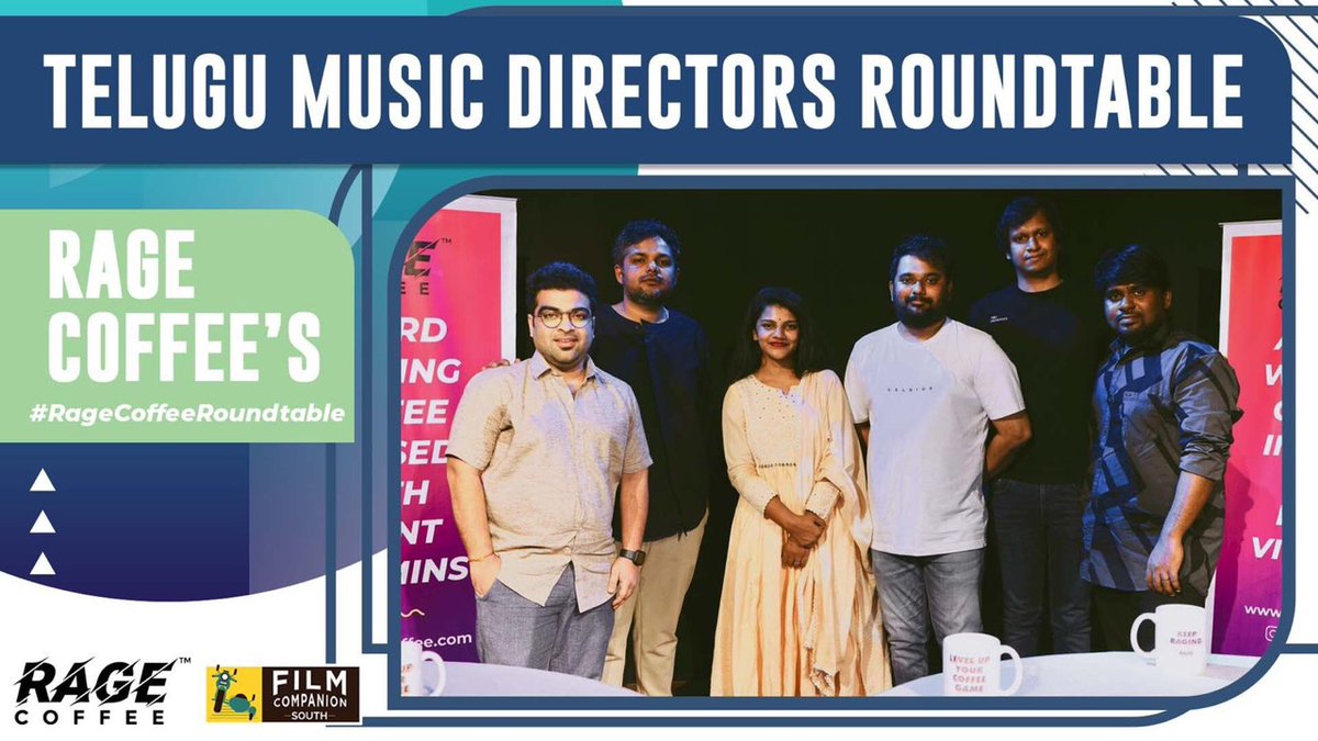 The much-awaited @theragecoffee Telugu music Directors' Roundtable is OUT NOW. What are you waiting for? Head to our YouTube channel to watch the full conversation!!! youtu.be/4ajAqn_z6nc #TeluguMusicDirectorsRoundtable #RageCoffeeRoundtable #MusicDirectorsRoundtable #Music