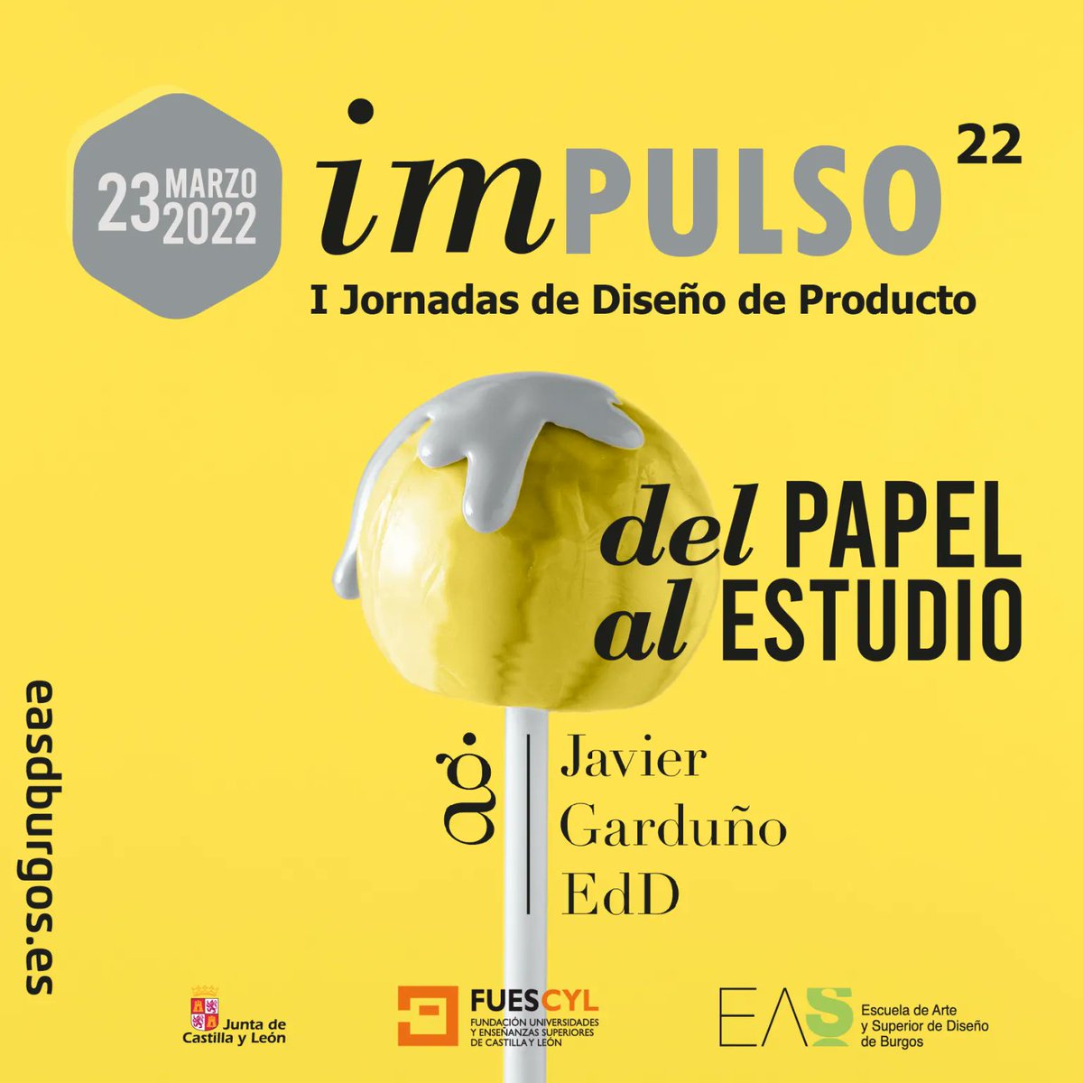 Celebramos hoy “ImPULSO 2022” las I Jornadas de diseño de Producto en la <a href="/easdburgos/">EASD Burgos</a> con la Masterclass de <a href="/JaviGardunoEdD/">Javier Garduño EdD</a> sobre “Packaging, easdburgos.es/actualidad/imp…