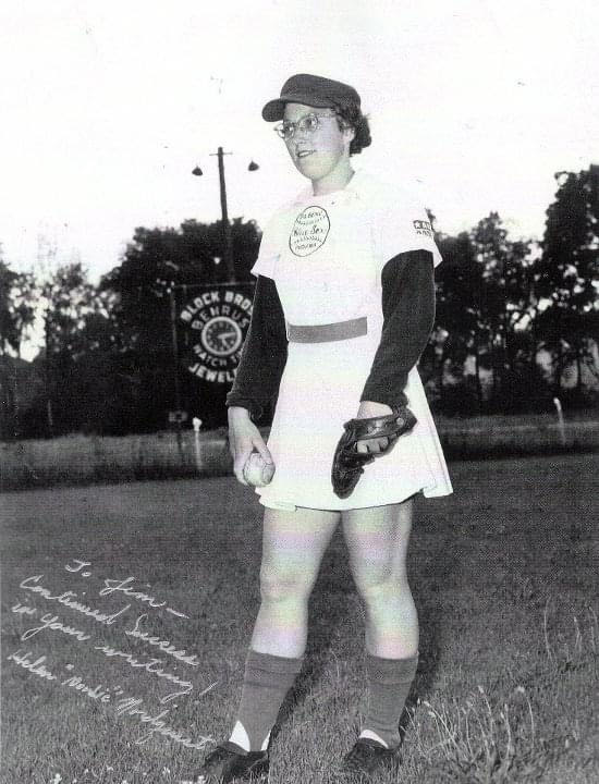 AAGPBL Official tweet media