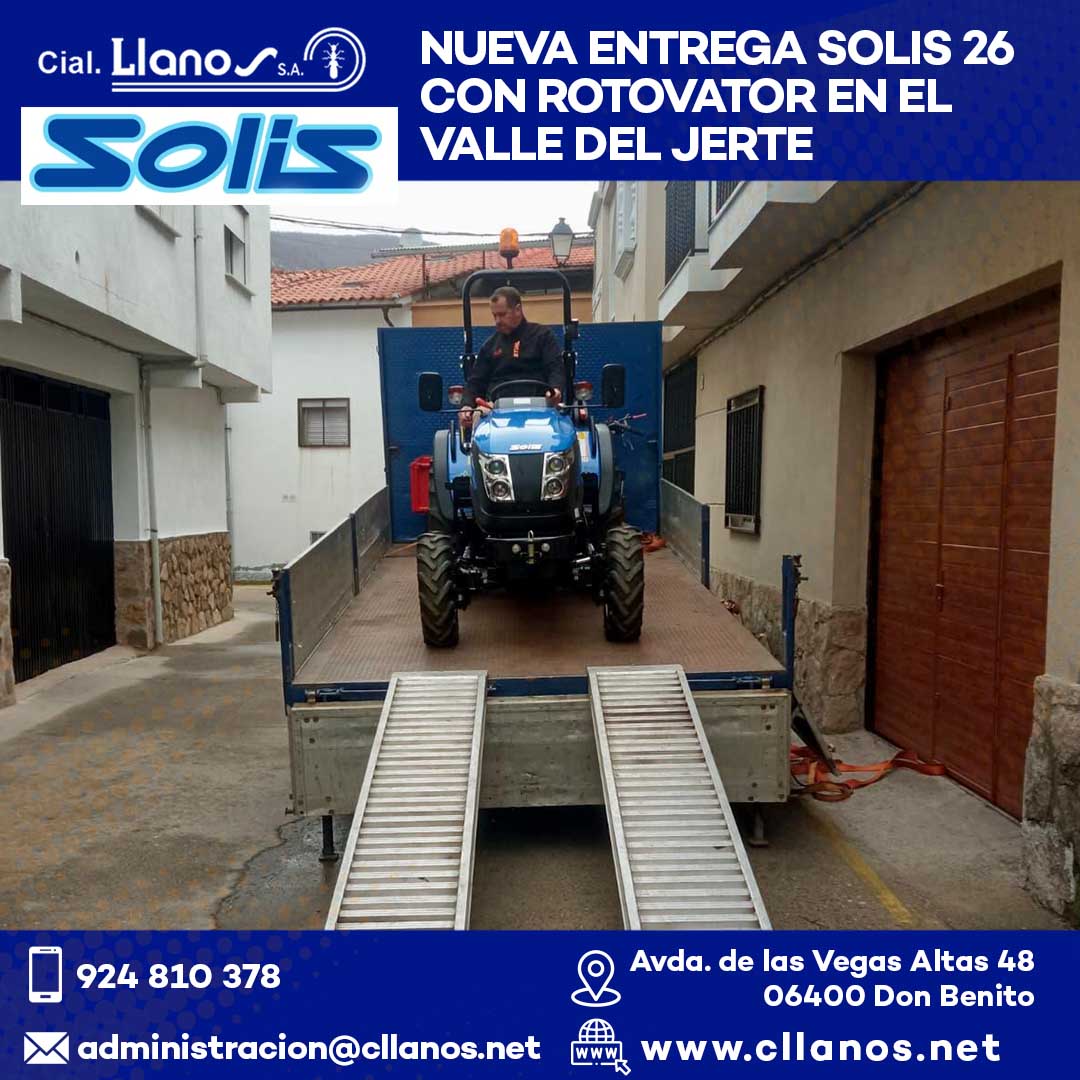 CialLlanos's tweet photo. ENTREGA DE TRACTOR SOLIS 26 CON ROTOVATOR
Esta semana pasada hemos entregado la nueva y maravillosa máquina
✅ La entrega ha sido en El Valle del Jerte
✅ https://t.co/gPZbFbHfQX
Contacta:
📩 administracion@cllanos.net
☎️ 924 810 378
 📱 669 413 058 https://t.co/Be7dTFw0Gu