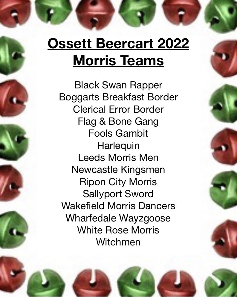 🔔 What an amazing line up of morris teams we have to entertain you on jubilee weekend!
We have some favourite regulars plus some teams brand new to Beercart.
Follow our stories over the next few days to find out a bit more about the teams coming to Beercart! 🔔