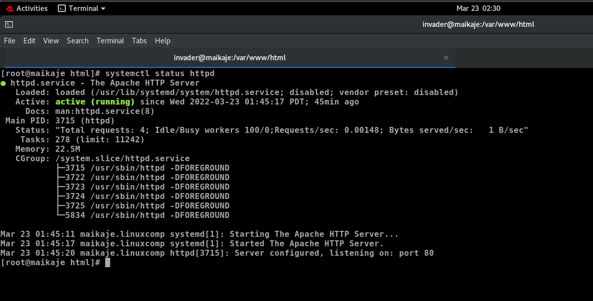 ThePeculiarr's tweet photo. @vnigeria_
#SabiLinux
#Linuxguru
#Sysadmincompetition
#VNigeriaAt10
Day3 Challenge Acomplished https://t.co/hflPWwR21z