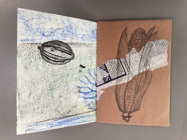 stigsarts's tweet photo. As a part of their topic natural forms year 10 have been creating creating visual journals   🪶  🌳 🍂 We love all of those textures - great work boys! @St_Ignatius https://t.co/SgaY8hqrZO