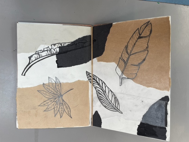 stigsarts's tweet photo. As a part of their topic natural forms year 10 have been creating creating visual journals   🪶  🌳 🍂 We love all of those textures - great work boys! @St_Ignatius https://t.co/SgaY8hqrZO