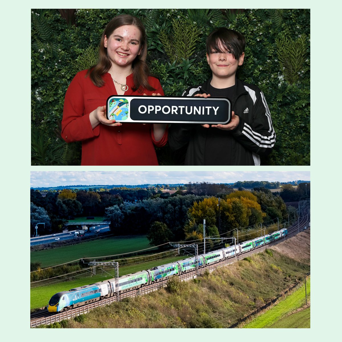 AvantiWestCoast's tweet image. *drum roll*

It’s official! Our Climate Train’s name is OPPORTUNITY!

💚OPPORTUNITY, submitted by Kyla Louise Poulton, won our naming competition last year. 

💚Luca Fazakerley won our emblem competition, his artwork will also sit on the nameplate