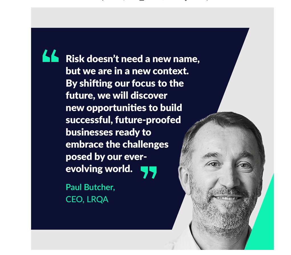 LRQA's tweet photo. Are business assurance solutions the key to #riskmanagement? Read our Risk Through A New Lens report where we identify 3 key areas so that businesses can evolve in a world of fast-changing risk 👉https://t.co/Z8oEzKDQYD 
 #ESG #cybersecurity https://t.co/yrQh4ERaAz