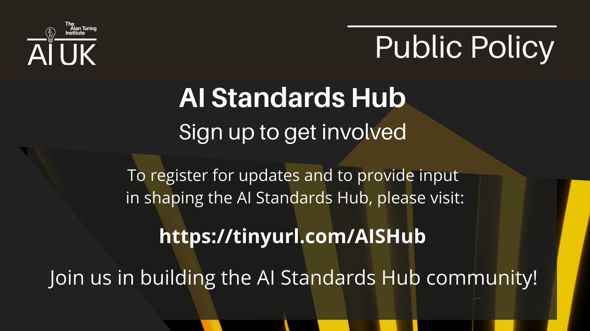 OfficeforAI's tweet image. ⭐️ You're invited to be part of the new AI Standards Hub community and provide input to shape the UK's initiative to lead and shape global technical standards for #AI.
👉 Sign-up today and spread the word: forms.office.com/Pages/Response…
🇬🇧 #NationalAIStrategy