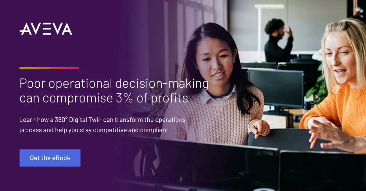 TheEE_io's tweet image. Poor operational decision-making can compromise 3% of profits. Learn how a 360° Digital Twin can transform the operations process and empower decision-makers at every level buff.ly/3Fqc59f | @AVEVAGroup #IIoT #DigitalTransformation