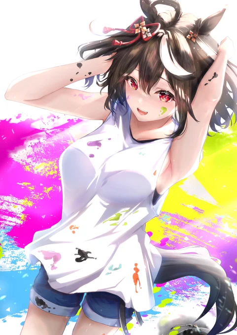 namcoコラボ衣装のキタちゃん♪
#ウマ娘 #キタサンブラック 