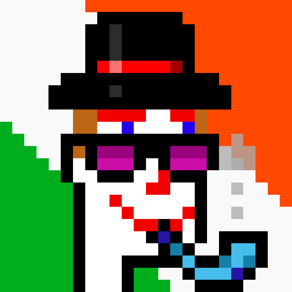 BgPunks's tweet photo. WHY SO SERIOUS....

#art #artists #pixelart #nft #nfts #foundation #opensea #rirable #mintable #nfttokens #tokens #nfttoken #nftauction #buynft #space #BGPUNKS #artwork #artist #awesome #trending #digitalart #Auction 

Follow Us On Discord 
https://t.co/hnzIMfQqVy https://t.co/Xw99cDyGUW