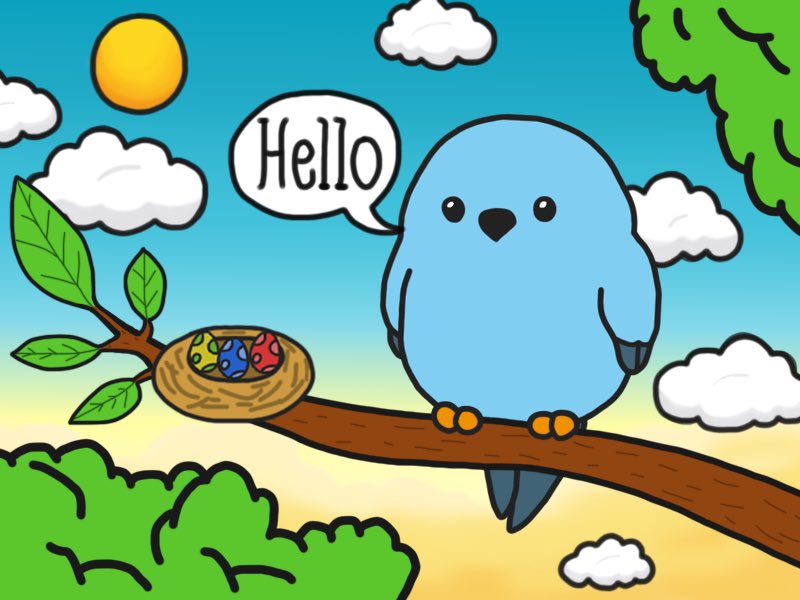 Spring birds tweet media