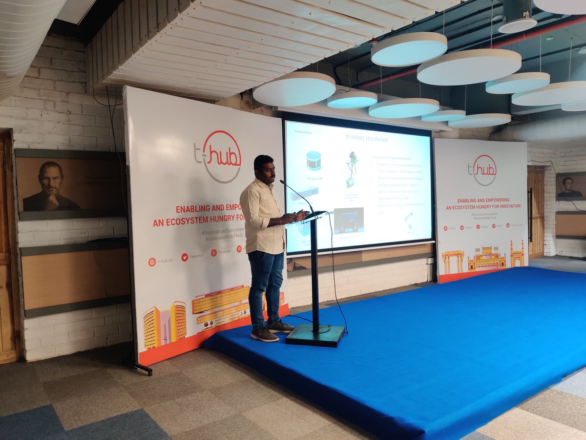THubHyd's tweet photo. #Startups pitched to and interacted with the delegates on how their innovative solutions can aid in national security. @MonitraHealth @xmachinesai @SkyrootA @CsccLabs 

#InnovationEcosystem #InnovateWithTHub https://t.co/CQ5U5xUqBz