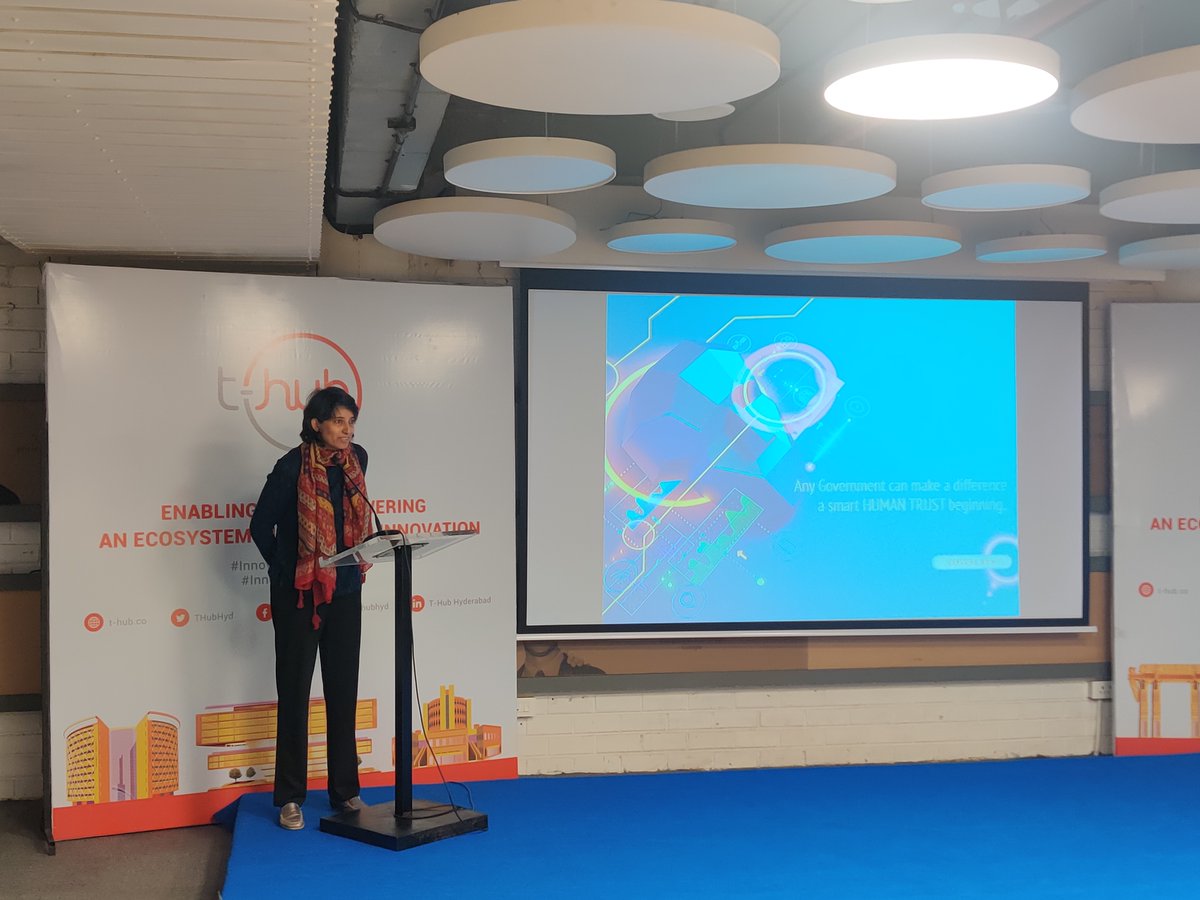 THubHyd's tweet photo. #Startups pitched to and interacted with the delegates on how their innovative solutions can aid in national security. @MonitraHealth @xmachinesai @SkyrootA @CsccLabs 

#InnovationEcosystem #InnovateWithTHub https://t.co/CQ5U5xUqBz