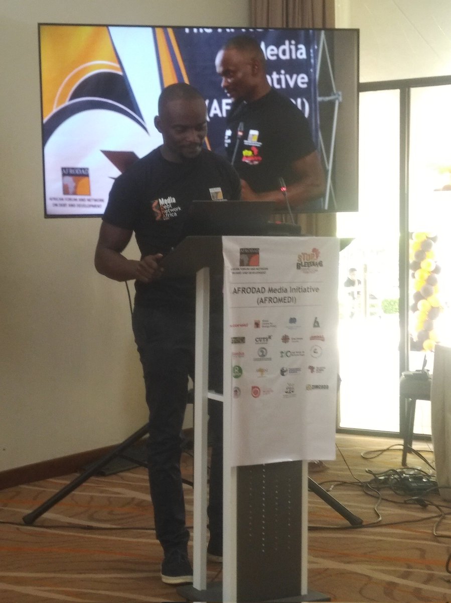 JasonBraganza1's tweet photo. @johnoduk11 intern in the ED's Office @AFRODAD2011 giving the vote of thanks as we close #AfroMedi2 and launch #MDNA @StopIFF https://t.co/LeXD3g4bla