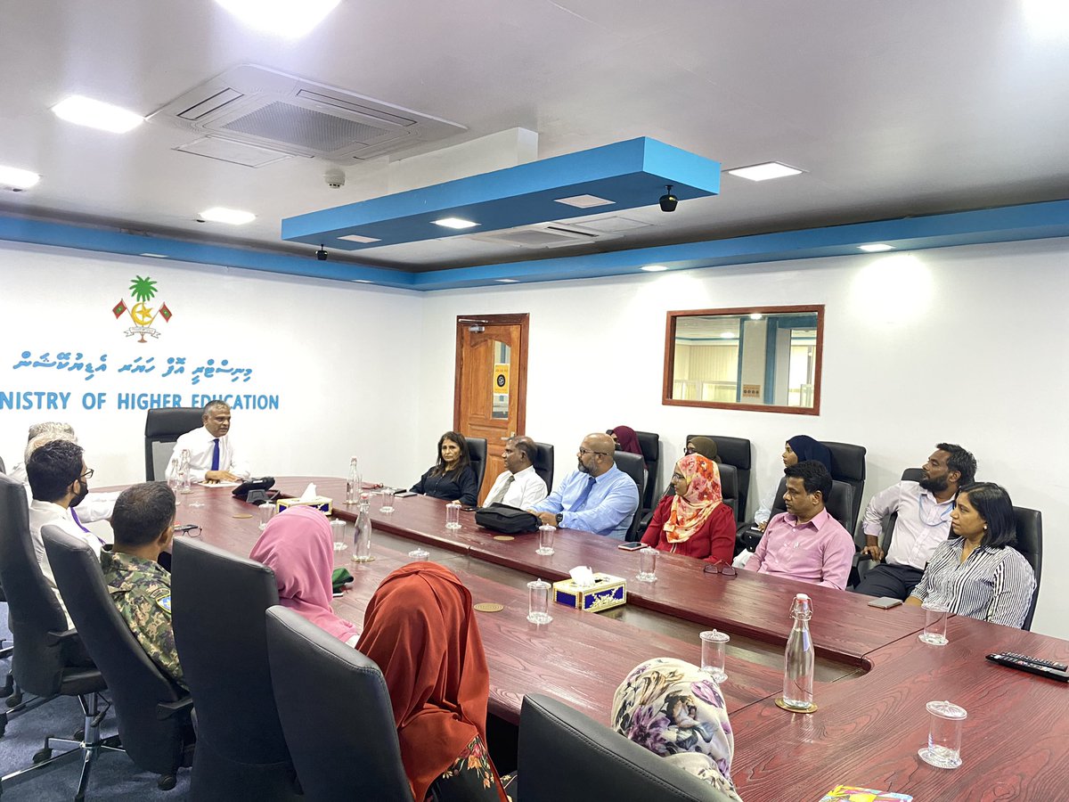 MoHEmv's tweet image. On the request of MoHE, NCIT briefed  universities and colleges about  the basis for cooperation and collaboration between National Knowledge Network  of India and Higher Education Network of Maldives, in the field of Information and Communications Technology.