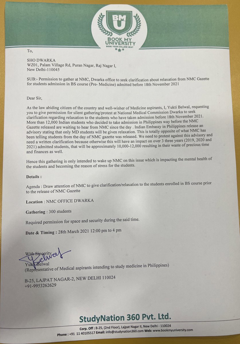 yukti_belwal's tweet photo. #SaveBSstudents We need ti wake up @NMC_IND to safeguard the interest of the students who have taken admission before the existence of NMC gazette. Help the students @ANINewsUP @raghav_chadha @ndtv @Outlookindia @IndianExpress https://t.co/zSj1vx6dd0