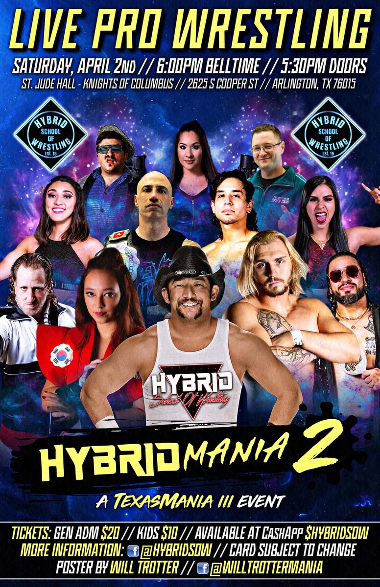 Hybridsow's tweet photo. https://t.co/DMEjWwpkNa  

Get your tickets now!!

#WrestleMania #WWE #ROH #ImpactWrestling  #NWA #WrestlingTwitter https://t.co/Y1705wJWty