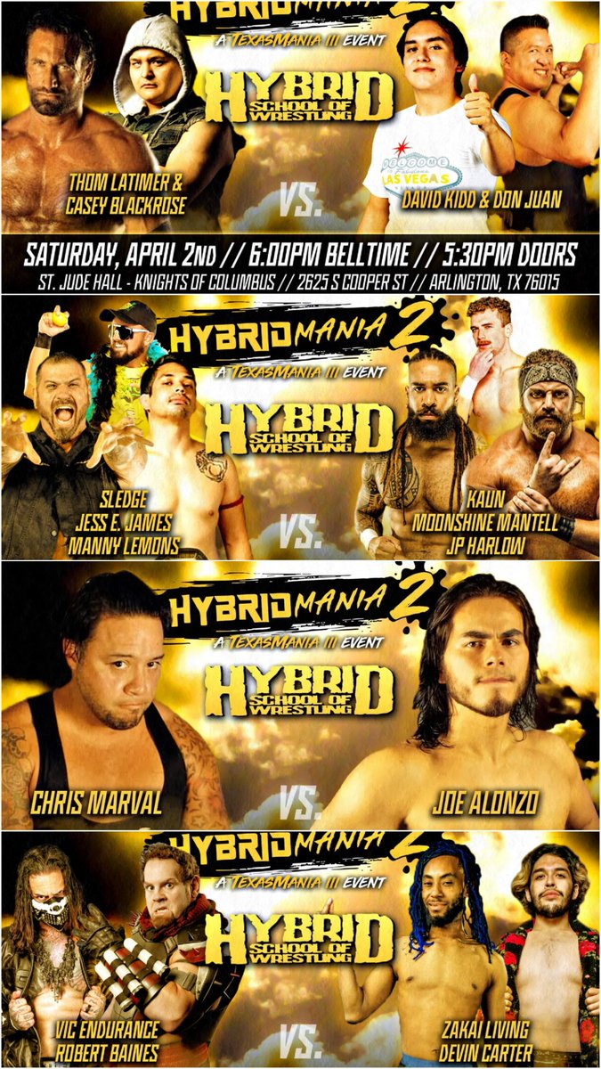 eventbrite.com/e/hybrid-mania… Get your tickets now!! #WrestleMania #WWE #ROH #ImpactWrestling #NWA #WrestlingTwitter