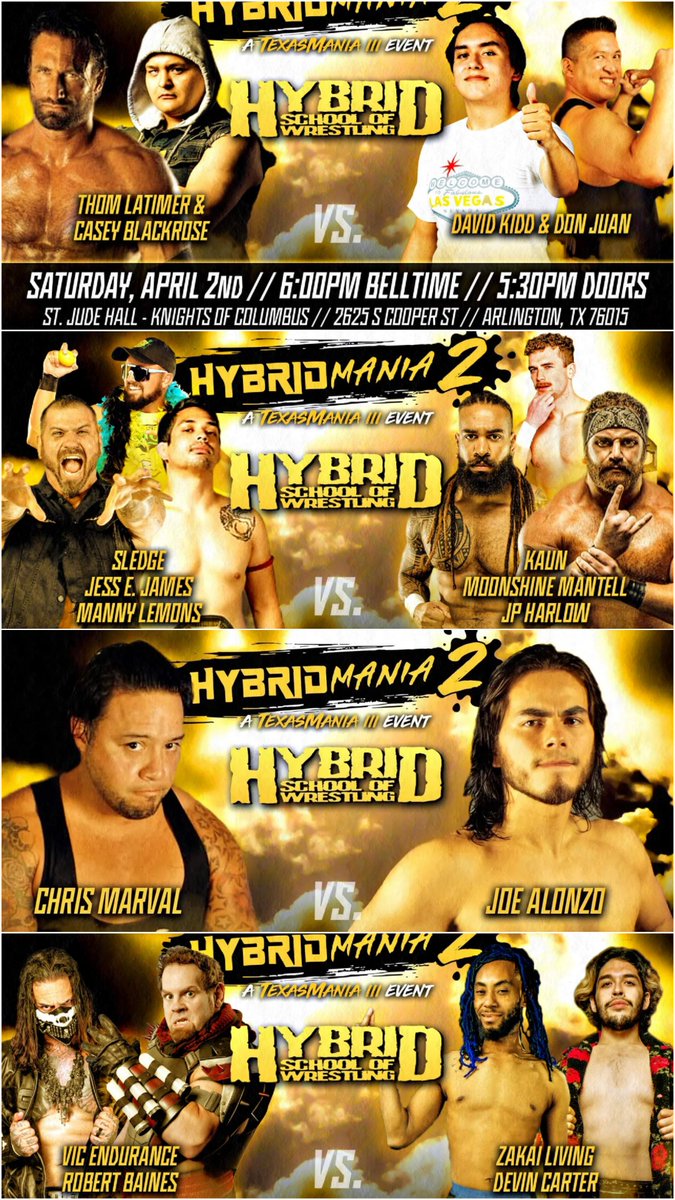 eventbrite.com/e/hybrid-mania…  

Get your tickets now!!

#WrestleMania #WWE #ROH #ImpactWrestling  #NWA #WrestlingTwitter