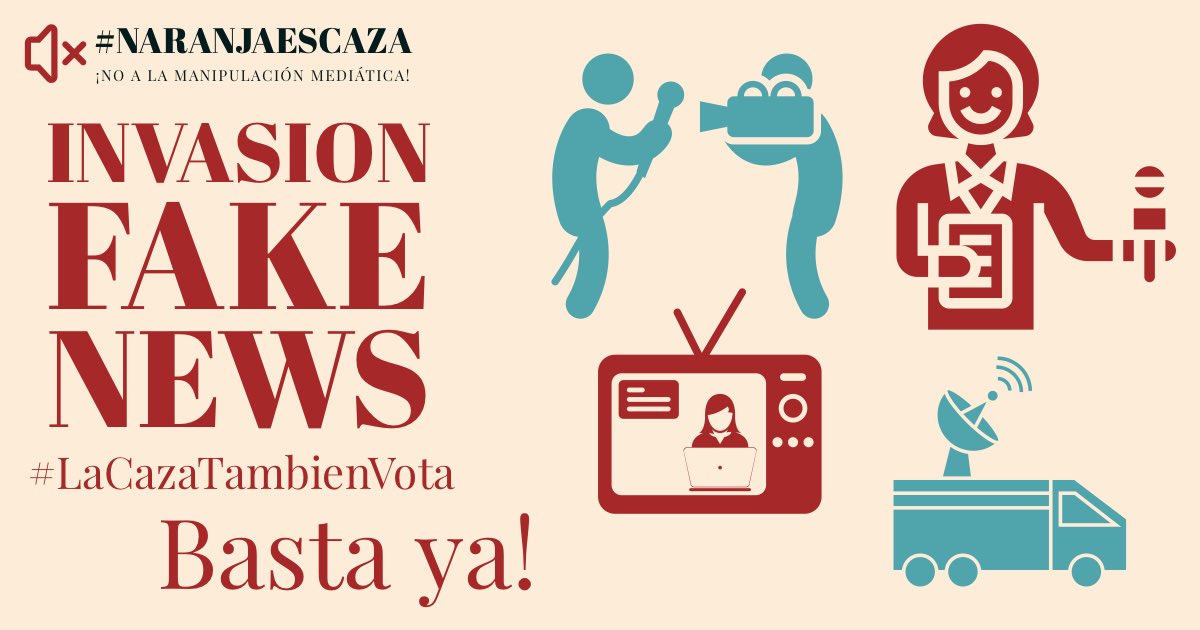 La prensa española que ocultó, tapó, censuró la #caza #naranjaescaza en sus noticias prensa escrita🗞, radio 🎙 y tv 📺 sobre la manifestación del pasado 20 de marzo en Madrid, demostró una vez más que en España sigue eso de; No dejes que la verdad vaya en contra de quien manda