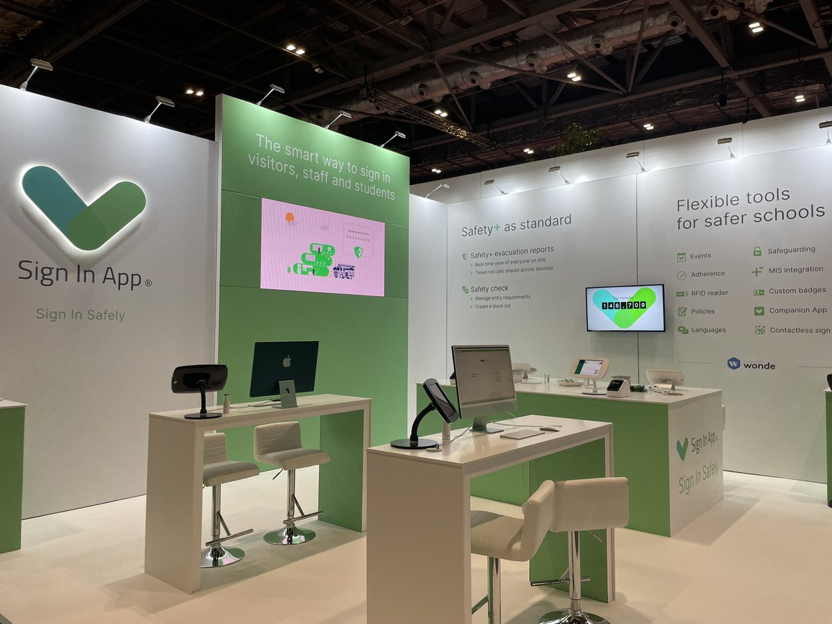 signinapp's tweet image. We're here @Bett_show! 

Stand SL40 - come and say hi to the team if you're attending over the next 3 days. 💚

#signinapp #bett2022 #bettshow