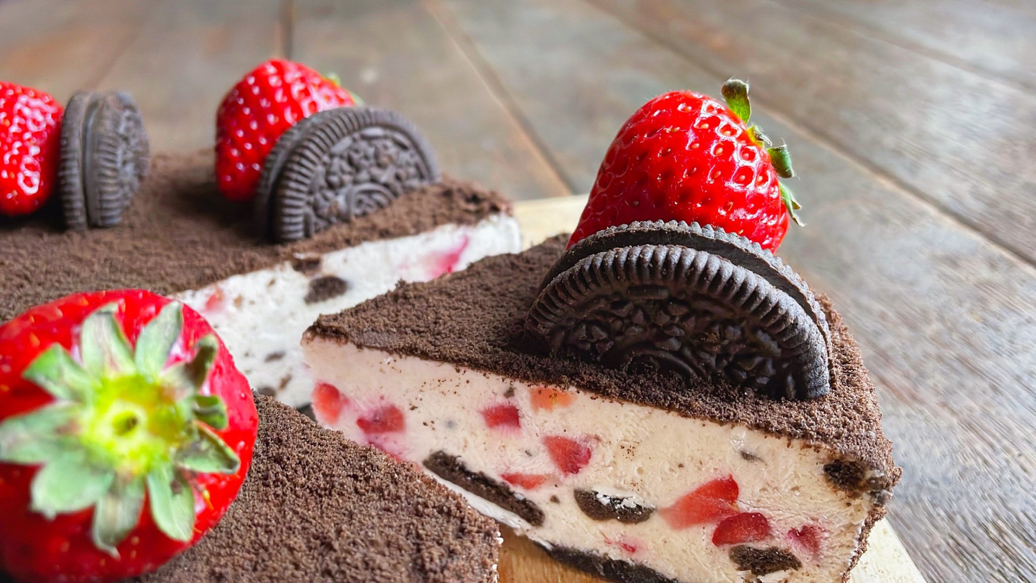 M A K O オレオといちごのオレオチーズケーキ コッタ T Co H7dptlvi5x Twitter