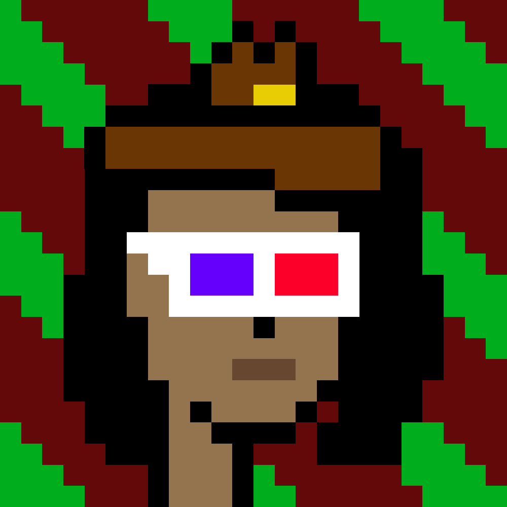 BgPunks's tweet photo. 3D GLASSES PUNK

#art #artists #pixelart #nft #nfts #foundation #opensea #rirable #mintable #nfttokens #tokens #nfttoken #nftauction #buynft #space #BGPUNKS #artwork #artist #awesome #trending #digitalart #Auction 

Follow Us On Discord 
https://t.co/hnzIMfQqVy https://t.co/5RgDnk6YlF