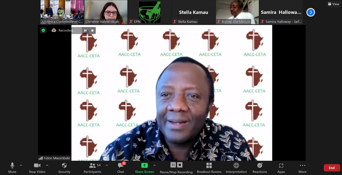 AaccCeta's tweet photo. This pandemic has two parts, the scientific part of supply (which is already available) and the social part of demand and the #Church  has to work to encourage uptake of #vaccines.”  Rev Dr @fmwombeki (AACC Secretary General)
#LetsGetVaccinated @EPNtweets @ACHAPlatform https://t.co/tpeK9k15EM