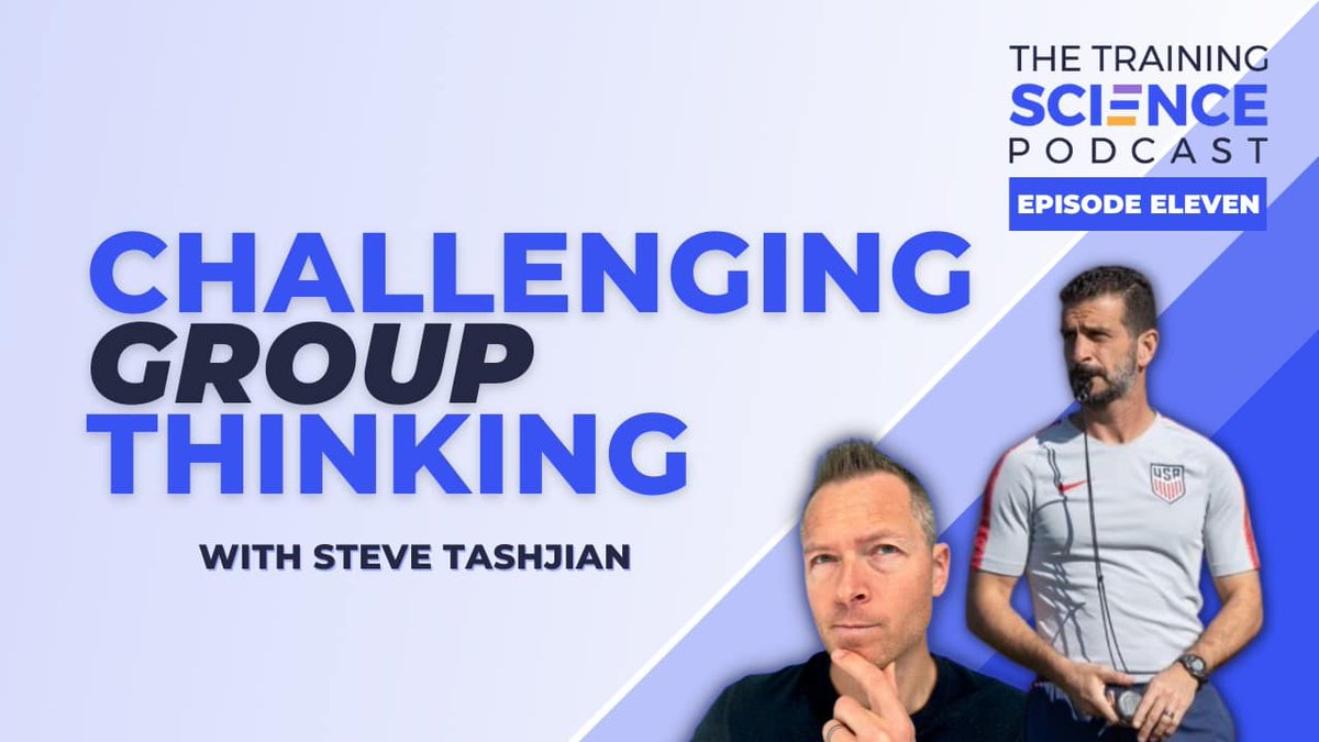 NEW on the Training Science Podcast 🎤
<a href="/SteveTashjian/">Steve Tashjian</a> from <a href="/ussoccer/">U.S. Soccer</a> 

🦸‍♂️ Race for Performance titles
🥷 Know the other side first
🤔🍝 Challenge group thinking
👌"You don't hit rock bottom, you bounce back from it"

Spotify
open.spotify.com/show/6ZrHEo7V5…

🍏
podcasts.apple.com/ca/podcast/tra…