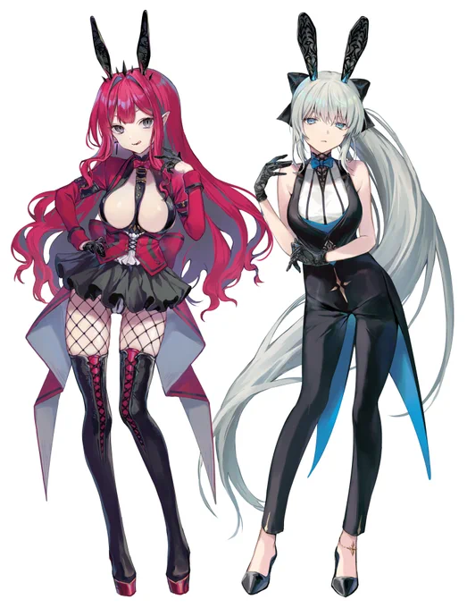 バーヴァンシーとモルガンでバニー
#カルデアバニー部 #FGO 