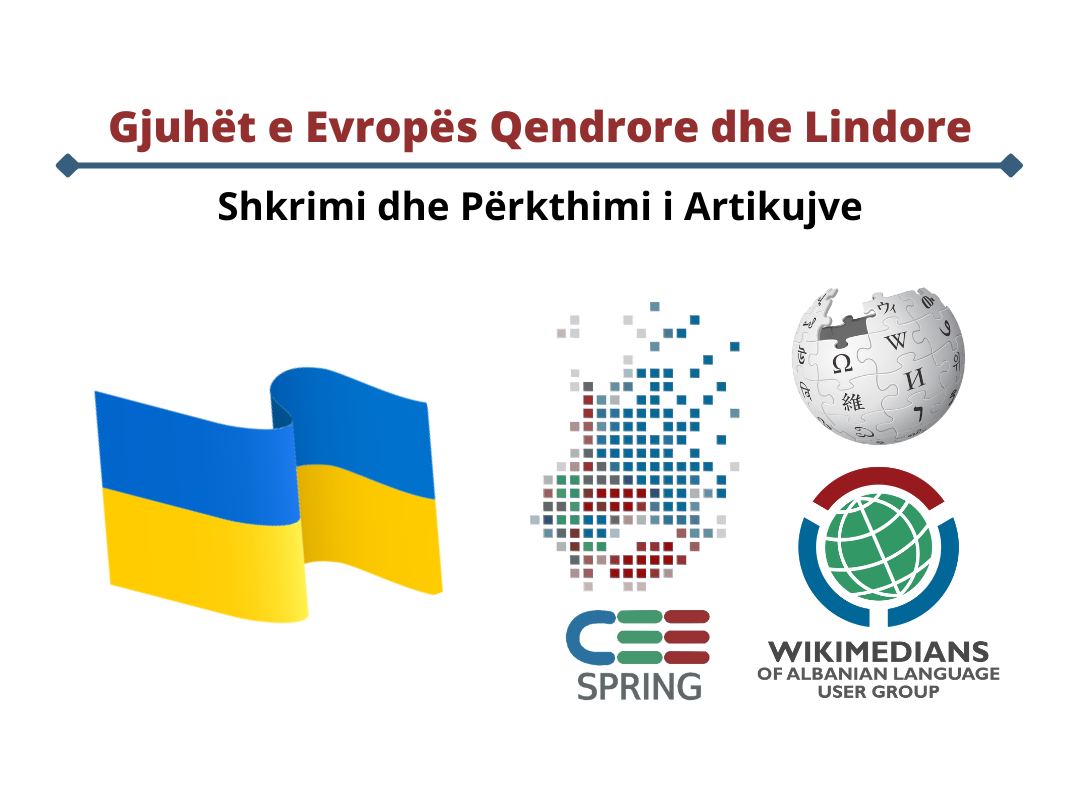 SQWikimediansUG's tweet photo. Në javën I #CEESpring2022 përkthejmë artikuj nga gjeografia, tradita, kultura dhe ushqimi ukrainas. Kikoni për te shkruar artikuj në Wikipedia.
 
Artikuj: https://t.co/2Mtx1QS4O1
Regjistrimi: https://t.co/HO55blUTVW

#Ukraine #WoALUG #Wikipedia https://t.co/peGExrr4T5