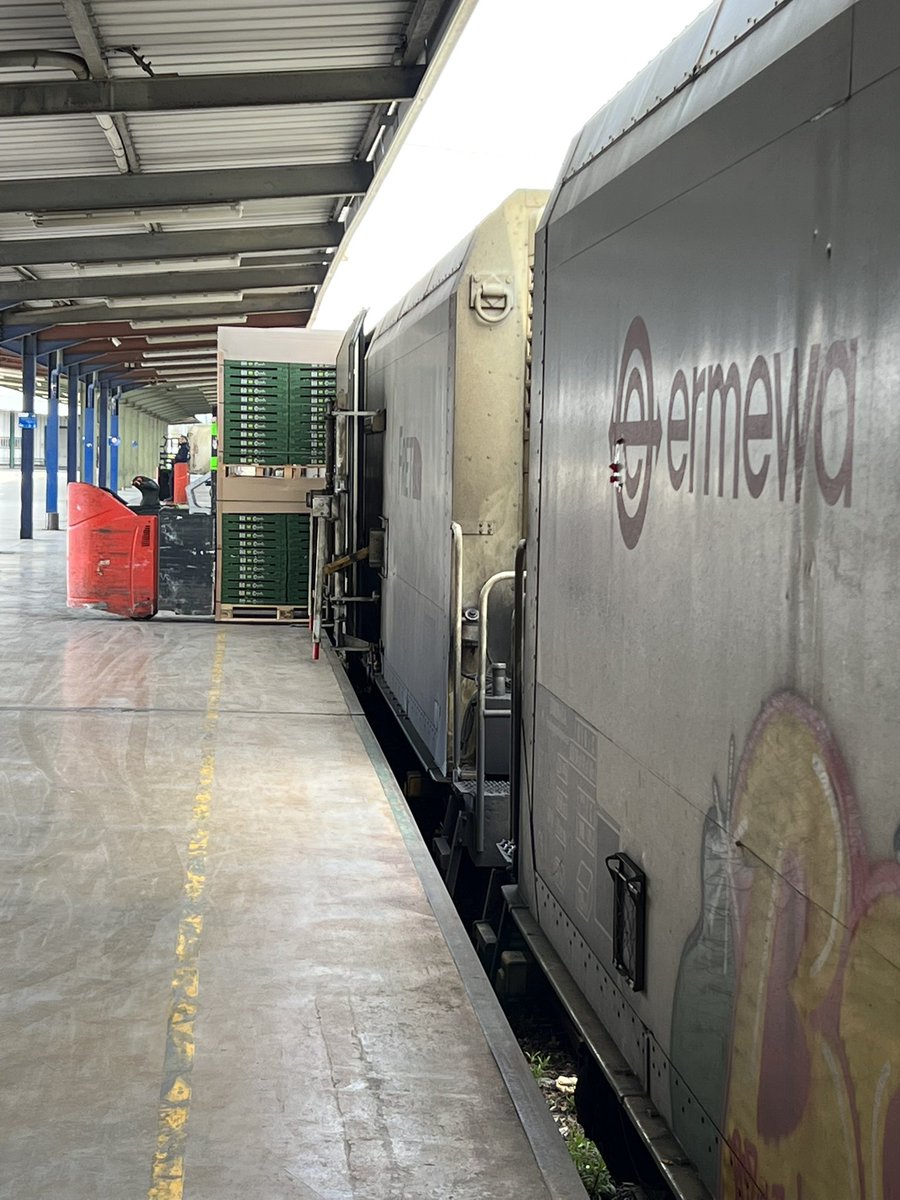 XavBernierGeo's tweet photo. Saint-Charles international Le train des primeurs à Perpignan
A l’autre bout de la ligne : le marché de Rungis Paris
Avec le master TLTE de @Sorbonne_Univ_ #primever
De l’intérêt du train dans la logistique… https://t.co/oPjSz0z1w1