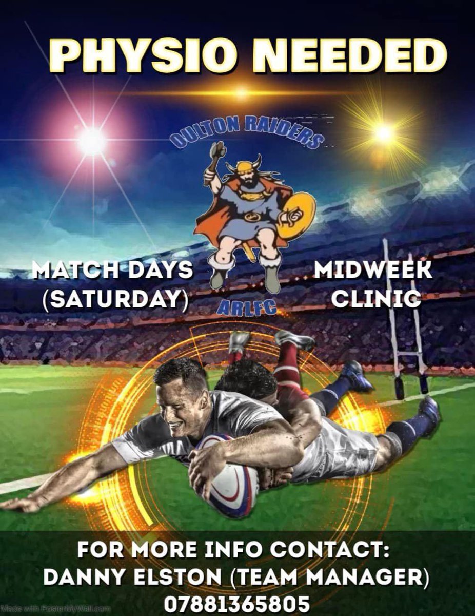 RaidersOulton's tweet photo. If anyone can help us please contact Danny or DM page @OfficialNCL 💙🏉💛 https://t.co/KliH6ypEWe