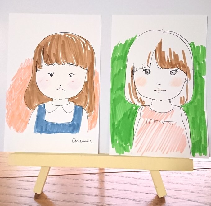 子供似顔絵のtwitterイラスト検索結果