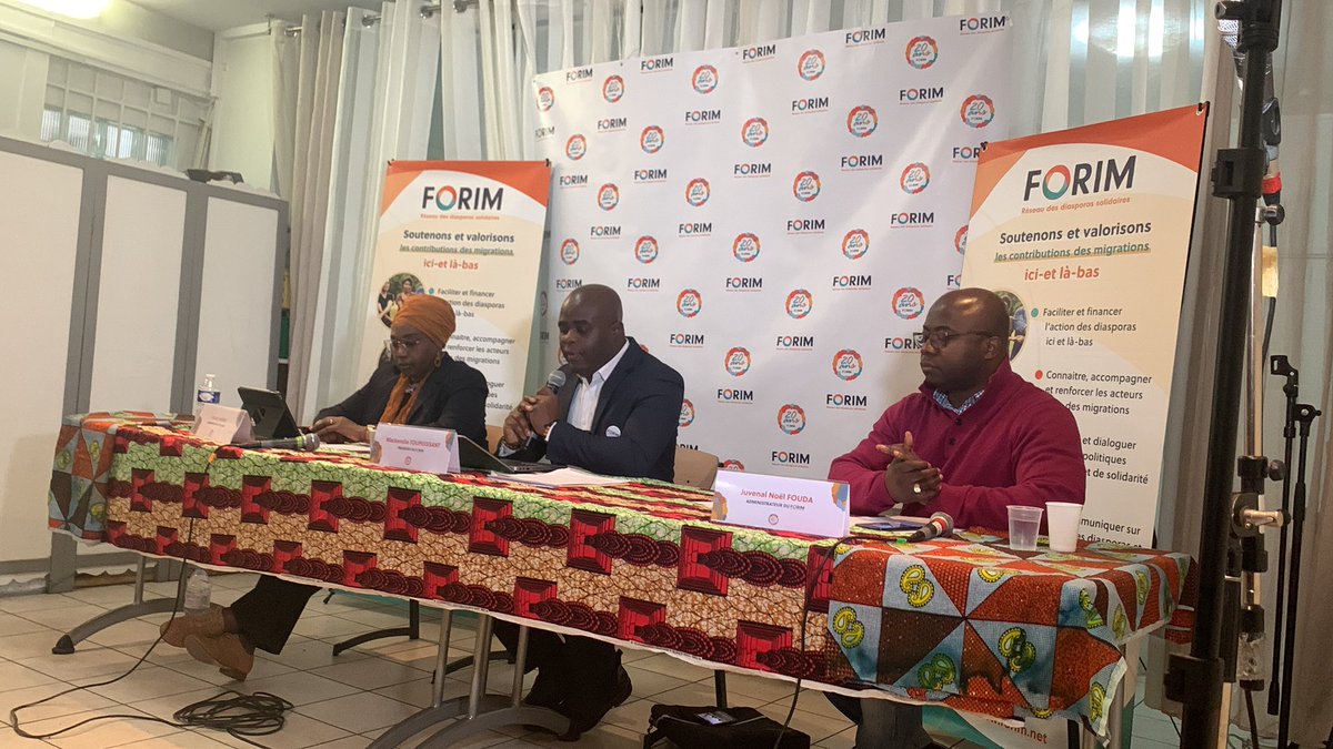 🔊CONFERENCE DE PRESSE 🔊 « Ce qui nous rassemble aujourd’hui, c’est notre vision partagée de l’apport positif des migrations à nos sociétés » - Mackendie Toupuissant, Président du FORIM #FORIM #DiasporasSolidaires #conferencedepresse