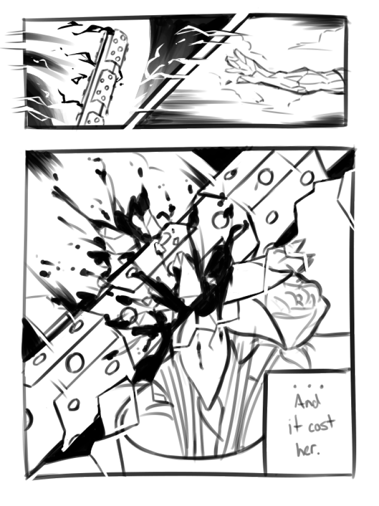 1/?
I was debating posting this or not because the longer I looked at it the less and less I liked it, but I'll post it anyways. (That's her hand, not her head.) #OC #comic