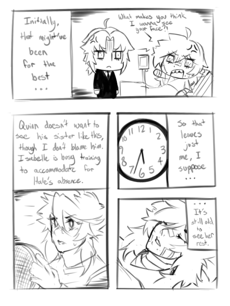 1/?
I was debating posting this or not because the longer I looked at it the less and less I liked it, but I'll post it anyways. (That's her hand, not her head.) #OC #comic