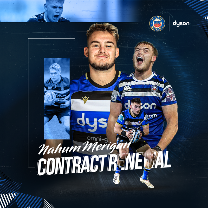 BathRugby's tweet photo. ✍️ @NMerigan, @FrankieJWread &amp; @GeorgeWorboys have extended their contracts with Bath Rugby.

All three players have come into the Senior @bathrugbyacad through the @BeechenRugby pathway 🔵⚫️⚪️