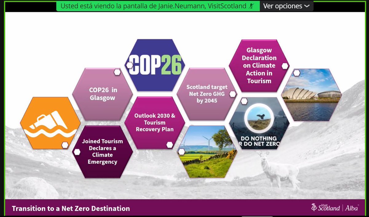 _turismoandaluz's tweet photo. Preparando el Plan de Acción para el clima de @NECSTouR. La medición #TourismOfTomorrowLab es la primera senda definida en la Declaración de Glasgow sobre la Acción Climática en el Turismo. ¿Objetivo? Emisiones "Net Zero" antes de 2050. @visitscotland nos explica su experiencia https://t.co/MKO9fdaAbY