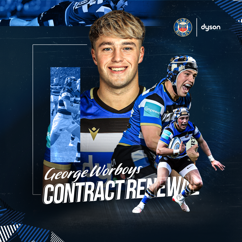 BathRugby's tweet photo. ✍️ @NMerigan, @FrankieJWread &amp; @GeorgeWorboys have extended their contracts with Bath Rugby.

All three players have come into the Senior @bathrugbyacad through the @BeechenRugby pathway 🔵⚫️⚪️