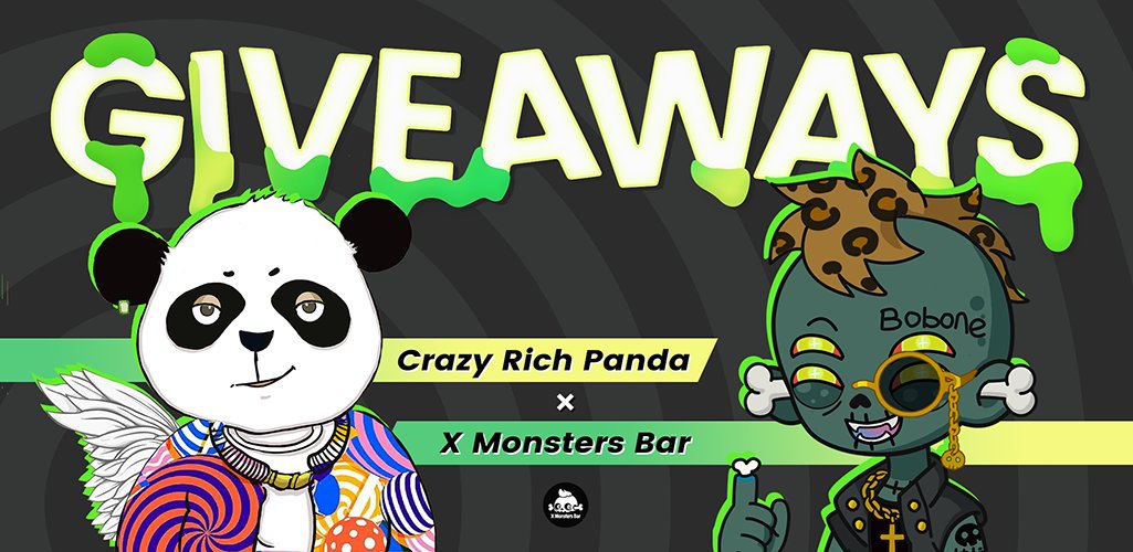 😍Crazy Rich Panda NFT FreeMint WL~
<a href="/VankaGle/">Crazy Rich Panda</a> 2WL Giveaway in this tweet🎁

To ENTER:
1⃣Follow <a href="/XMonstersBarNFT/">X Monsters Bar</a> <a href="/VankaGle/">Crazy Rich Panda</a> <a href="/DoctorMbitcoin/">Bitcoin🐝女博士</a>
2⃣Like,RT,Tag 3 friends 
3⃣join DC:
discord.gg/neuFmRbVwu
discord.gg/xmonstersbar

-24 h
#NFT #NFTProject #NFTGiveaways #NFTs #NFTGiveaway