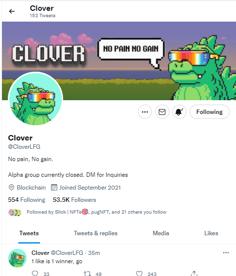gm_estate's tweet photo. @CloverLFG https://t.co/NUHCOA6H5p
