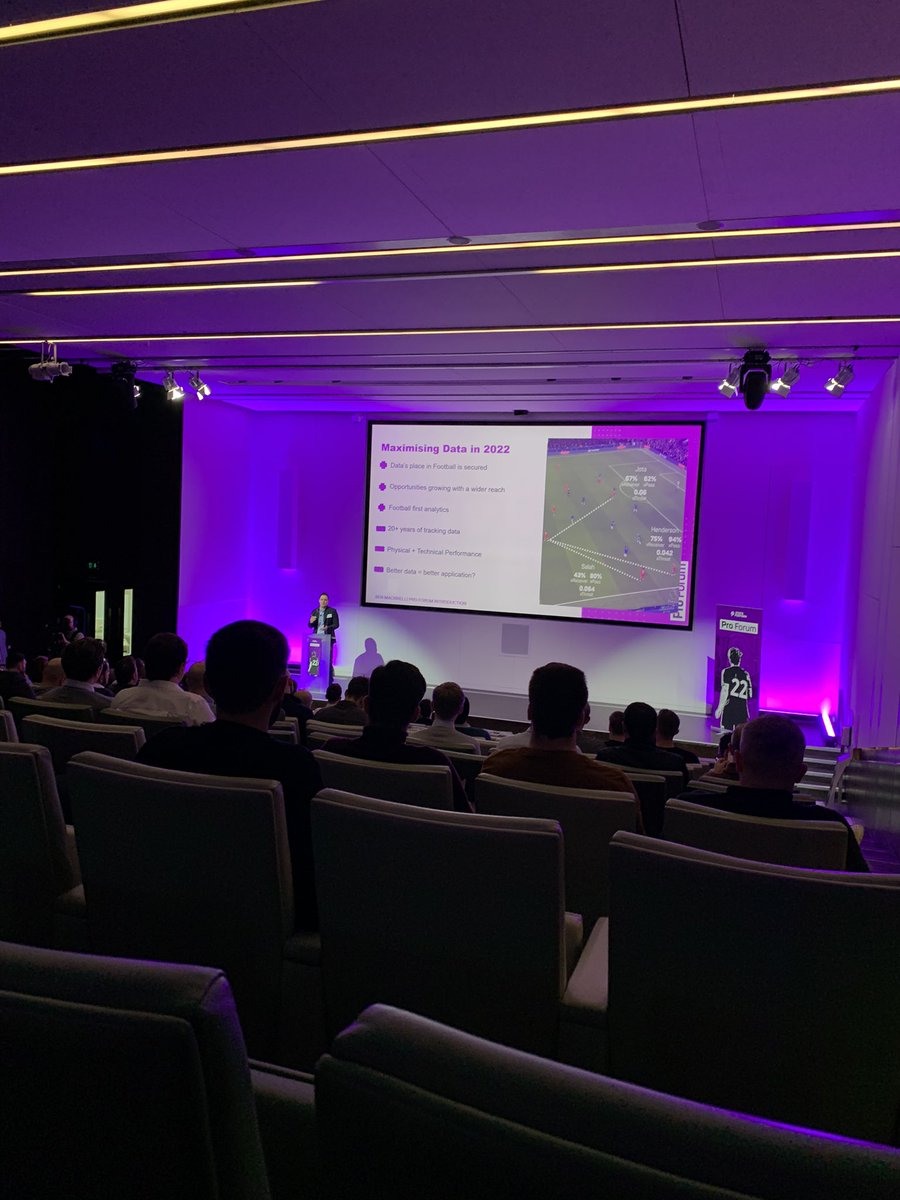 jamielkyte's tweet photo. At the #OptaProForum today. Looking forward to all the presentations and seeing the applications of data within football. #analysis #analytics https://t.co/LsM9Km8oL1